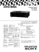 Sony TC-K520 - Service Manual 